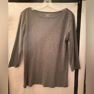 Faded Glory Boat Neck Top, Size M